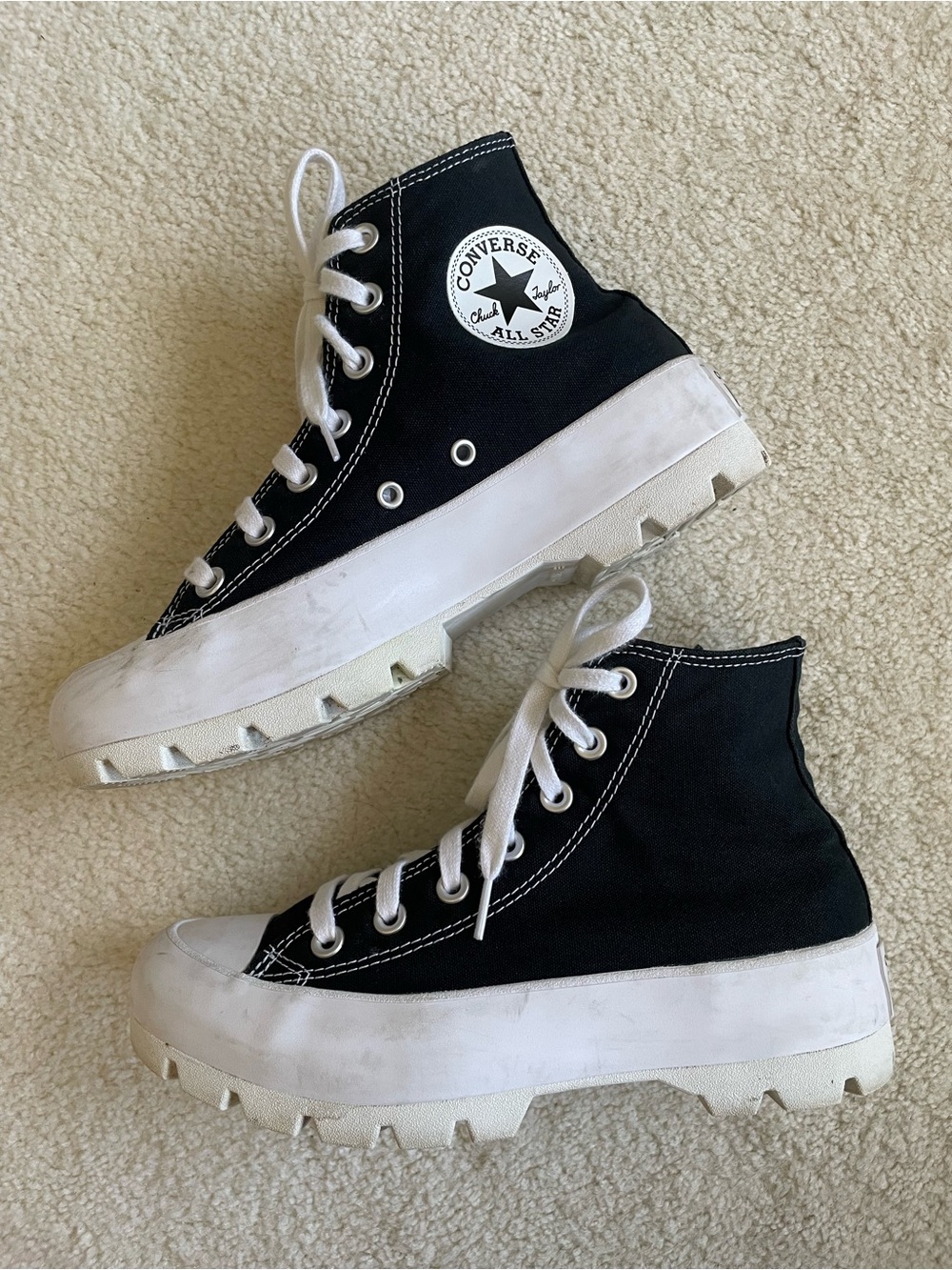 Converse ChuckTaylor All Star Lugged 565901C Black White Women’s US 7